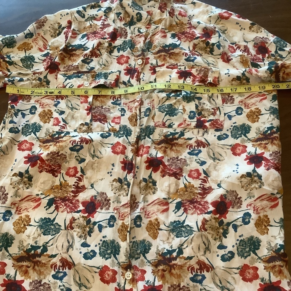 Lucky Brand Chelsea Floral Shirt Dress Size Medium - Picture 7 of 11